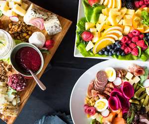Event platters: fruit, cheese & charcuterie