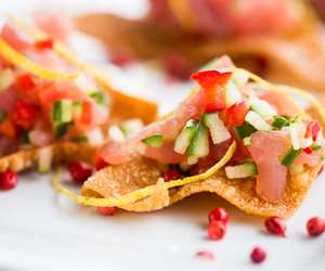 Individual tuna poke bites