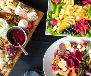 Event platters: fruit, cheese & charcuterie