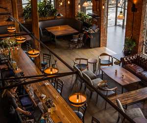 View from the Loft: overlooking the lounge and bar